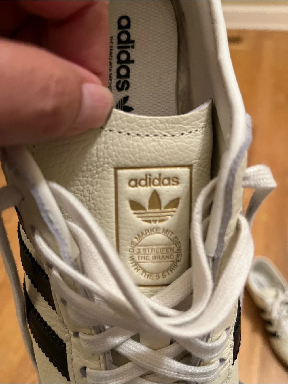 adidas Tokyo Off-White and Black  Sneakers Women’s Size 7 - Picture 5 of 8